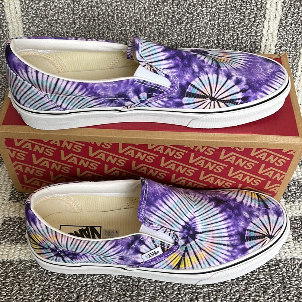 Vans Classic Slip-On New Age Purple Tie Dye MENS - Picture 2 of 16
